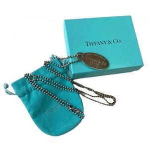 Tiffany & Co. Oval Return to Tiffany Dog Tag Chain
